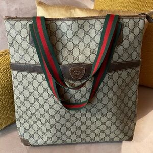 Authentic Vintage Gucci Signature Tote